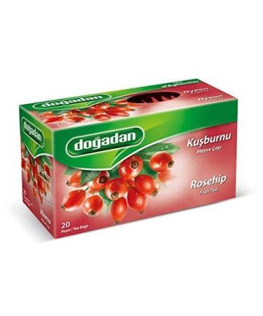 Dogadan Rosehip Fruit Tea Kusburnu Meyve Cay 20 Tea Bags