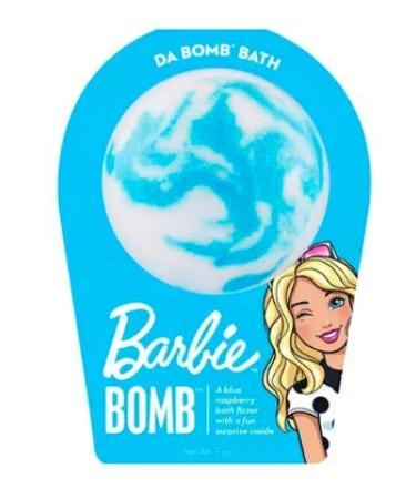 DA BOMB Barbie Blue Swirl Bath Bomb  7oz Blue Raspberry 1 Count (Pack of 1)