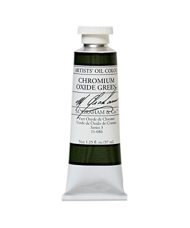 M. Graham & Co. Chromium Oxide Green Oil Paint  1.25 Fl Oz (Pack of 1)