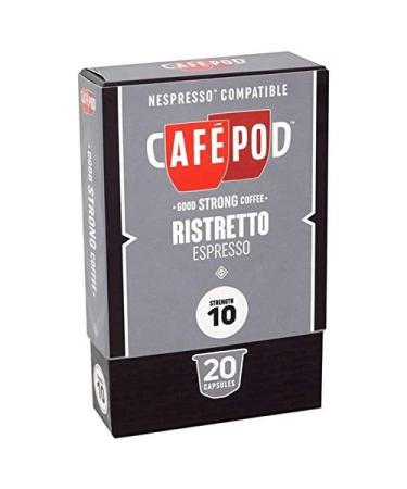 CafePod Nespresso Compatible Ristretto 20 Pack 20 per Pack