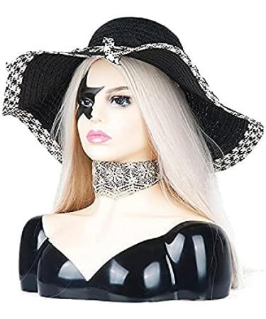 RuixFLR PVC Show Window Doll Head - Realistic Training Head for Hats Wigs Earrings & Jewelry Display - Buy Online on SooperMarket.com