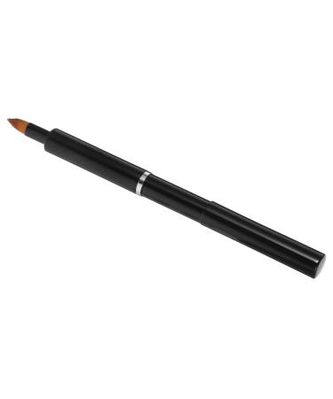 PLAFOPE Portable Lip Brush Lipstick Makeup Brush for Women Lip Balm Applicator Lip Gloss Brush Lip Brush for Women Lip Brush Wand Lip Gloss Applicator Lip Makeup Tools Aluminum 13.40X0.90X0.90CM Black