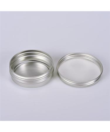 24 Pack 1 Oz Screw Top Aluminum Tin Cans - Storage Jars for Lip Balm, Cosmetic, Candles - Metal Containers with Screw Cap for Salve, Makeup, Tea - Buy Online on SooperMarket.com