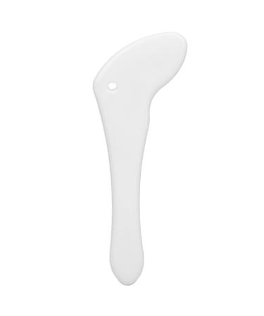 Gua Sha Board Ceramic White Skin Care glazed curved portable stencil massage device comfortable durable manual massage for body face back