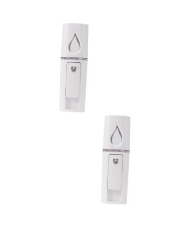 Angoily 2 Pcs Carpet Spots Eyelash Handy Sprayer Hunidifier Mist Sprayer Spray Meter The Face Steamboat 10.5*3cmx2pcs Whitex2pcs