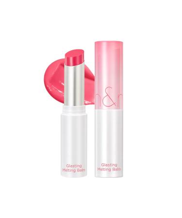 rom&nd Glasting Melting Balm 3.5g  02 LOVEY PINK  Glossy  Pump Lips  Moisture  Translucent  Water Bomb  High Pigmented  Vegan