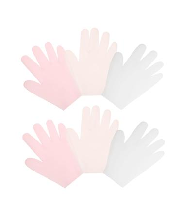 Gogogmee 3 Pairs Cover Gloves for Moisturizing Hands Overnight Silicone Dry Hand Gloves Moisturizing Gloves for Dry Hand Moisturizing Repairing Gloves Sleep Gloves for Dry Hand