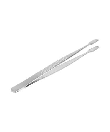 OSALADI Tweezers Stamp Tweezer Stainless Steel Tweezer Stamp Picking Tweezer Beauty Tools Lash Tweezer Pliers Tool Nipper Grafting Lash Supplies Tweezer for Stamp Portable Seal Collector 11CM Silver