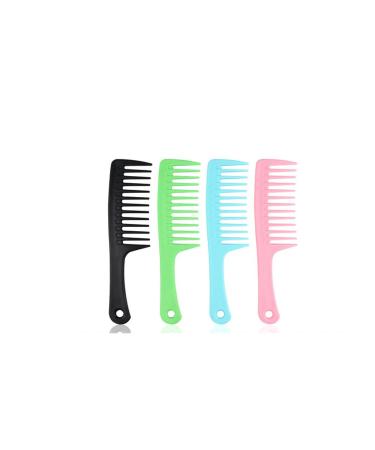 Comb Hair Care Hair Comb Large Tooth Comb Wide Tooth Straight Hair Comb Curly Hair Comb Multi-color Choice Sturdy and Durable Home Travel Portable Hair Brush (Color : F4pc Size : Large) L F4pc