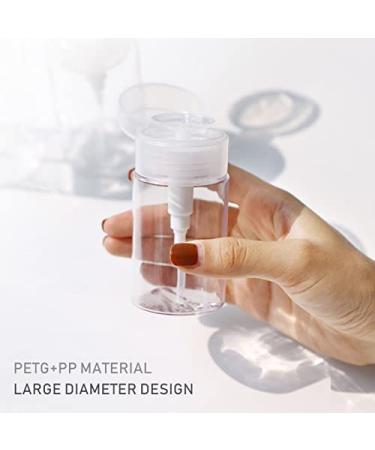 Nail Polish Remover Pump Dispenser Set - 2 Pack 200ml Lockable Alcohol Dispenser for Makeup Remover - YAMYONE - Buy Online on SooperMarket.com