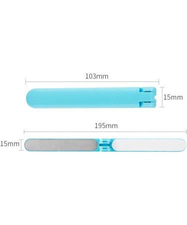 FYOBOT Folding Nail File Double Side Nail Grinding Sanding Remove Buffer UV Gel Polish Manicure Tool Blue - Buy Online on SooperMarket.com