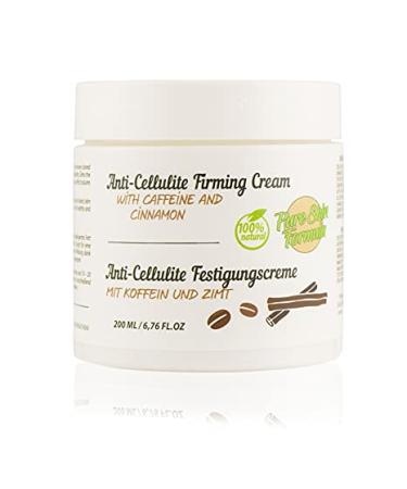 100% natural anti-cellulite cream with coffee and cinnamon.Fixed cream for body neck hands legs and belly.Streaming and smoothing of the skin.Losing weight fat burning anti-aging 200 ml.