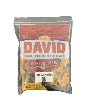 Conagra David's Jumbo Bacon Mac and Cheese Sunflower Seeds Bundle - 5.25 oz Bags | Keto Friendly - Buy Online on SooperMarket.com