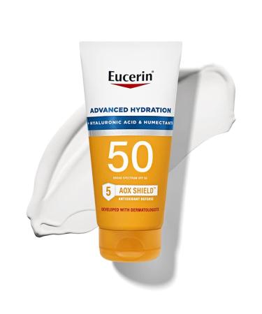 Eucerin Sun Advanced Hydration SPF 50 Sunscreen Lotion, 5 Fl Oz Tube
