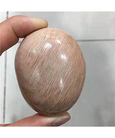 1pc Natural Bulk Crystal Gemstone Orange Moonstone Palm Stones for Home Decoration