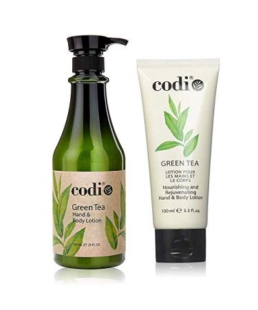 Codi Green Tea Hand & Body Lotion Duo 25 oz + 3.3 oz
