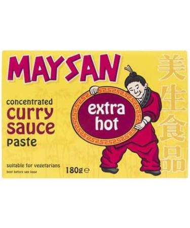 Maysan Chinese Curry Sauce - Extra Hot Flavor - Natural Ingredients - (180g Each) - Buy Online on SooperMarket.com