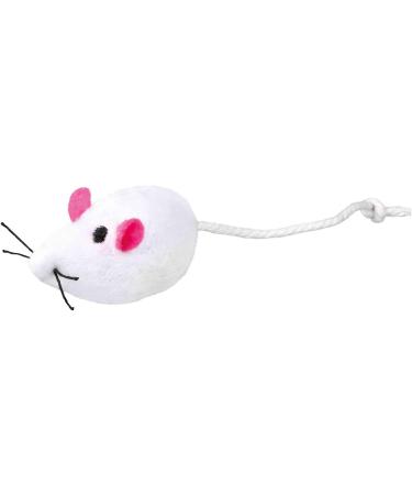 Buy Trixie Plush Mice with Bell - 5 cm 2 Pack (White/Grey) | International Shipping Available - Buy Online on SooperMarket.com