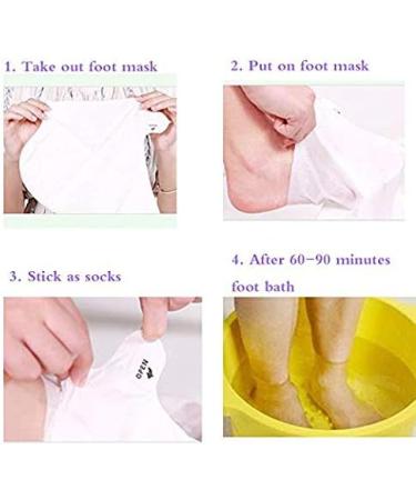 Exfoliating Foot Peel Mask - 2 Pairs | Remove Dead Skin in 3-7 Days | Lavender Scented Foot Mask for Soft Feet - Buy Online on SooperMarket.com