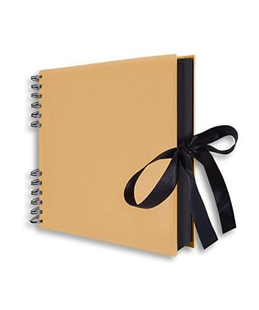 Scrapbook  10x7 Photo Album 20 Black Pages  Great for Craft Paper  Wedding Guest Book  Mothers' Day DIY Photo Classic