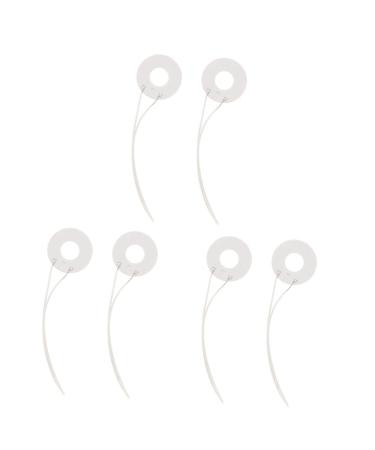 DOITOOL 6 Pcs White Element Metal Tool 9.5X2.5CMx3pcs Whitex3pcs