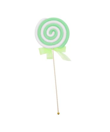 OFFSCH Lollipop Props Xmas Party Prop Decorative Lollipop Model Scene Decorative Props Christmas Decor Candy Prop Hawaiian Christmas Ornaments Wedding Photo Props Small Fake Food Foam Green 60.00X22.00X2.00CM