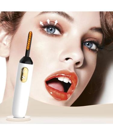Heated Eyelash Curler BUV Electric Eyelash Curler with Type-C Fast Heating Eye Lash Curler with 2 Heating Modes Anti-Burn Lash Curler No Harm to Lashes