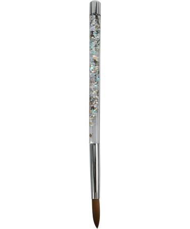 Fivetwofive 2Pc Rose Gold Kolinsky Sable Acrylic Nail Brush with Liquid Flow Glitter Nail Art Brush for Nail Art Tool 12 - Buy Online on SooperMarket.com