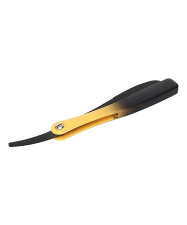 Straight Edge Barber Razor Professional Premium Salon Folding Men Manueller Razen Cut Straight Edge Bartschneider Halter Professional Gradient Manual Bartschneider (Black)
