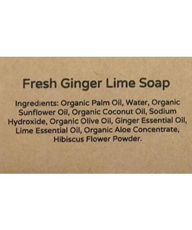 YANKEETRADERS Fresh Ginger Lime Soap - All Natural Vegan Soap Bars (Set of 2) - International Shipping Available - Buy Online on SooperMarket.com