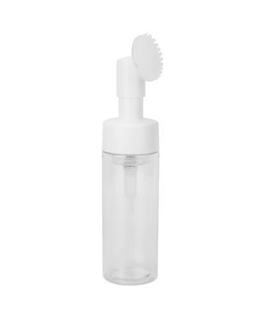 Foam Bottle with Brush Transparent Foam Pump Bottle with Brush Spiral Bottle Mouth for Facial Cleanser(#1)