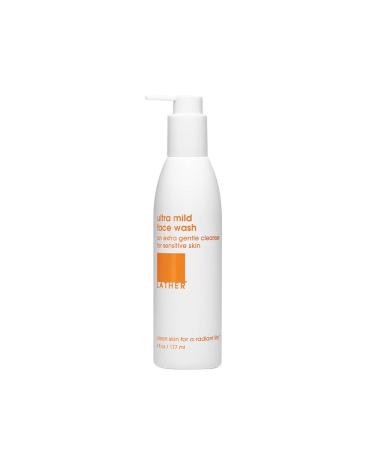 LATHER Ultra Mild Face Wash  Extra Gentle Cleanser Face Wash | Gentle Face Cleanser | Face Wash | Beauty | Skin Care | Natural Face Wash | Facial Skin Care Products | Self Care | 6 Fl Oz