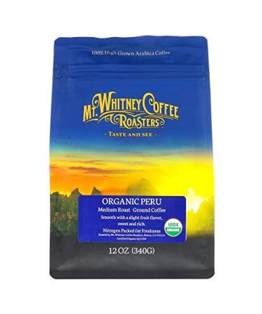 Mt. Whitney Coffee Roasters Organic Peru Medium Roast Ground Coffee 12 oz (340 g)