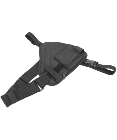 1PC Radio Chest Bag Walkie Talkie Holder Vest Men Waist Front Bag for Camping Hiking Black - Buy Online on SooperMarket.com
