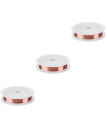 MAGICLULU 3pcs Copper Wire for Accessories Nail Art Wire Jewelry Beading Wire Nail Art Decoration Line Nail Accessories Beading Wire for Jewelry Diy Jewelry Wire Gold Thread