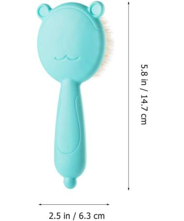 TOYANDONA 1 Set Baby Hair Brush and Comb Set for Newborns and Toddlers Baby Massage and Scalp Brush Ideal for Baby Cradle Cap Baby Shower Registry Gift Blue - Buy Online on SooperMarket.com