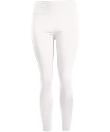 VEZAD Women's Butt Lifting Anti Cellulite Leggings - High Waisted Yoga Pants for Workout - Tummy Control Sport Tights - B-white Medium - Buy Online on SooperMarket.com