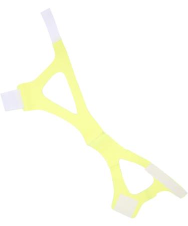 Breathable Anti-Snoring Chin Strap - Adjustable Jaw Support Belt in Yellow - Buy Online on SooperMarket.com