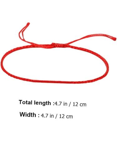 WRITWAA 16 Pcs Buddhist Red Bracelet Dainty Bracelets Red DIY Bracelet Hand Jewelry Woven Bracelets Bulk Bracelets Adjustable Red Braided Bracelets Men and Women Rope Manual Accessories 12x12cmx5pcs Redx5pcs - Buy Online on SooperMarket.com