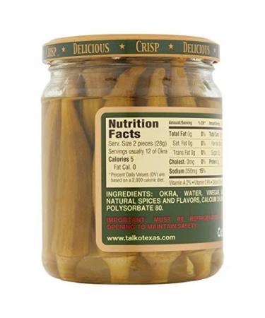 Talk O Texas Okra Pickled Mild - 2 Count (Pack of 2) - Buy Online on SooperMarket.com