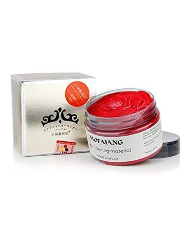 Natural Red Hair Wax EFLY 4.23 oz - Disposable DIY Hairstyle Mud Cream for Party Cosplay - Easy to Clean - Buy Online on SooperMarket.com