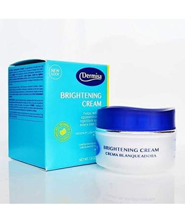 Dermisa Brightening Cream with 4 Natural Botanical Extracts for Skin Brightening and Hydration - Kojic Acid, Licorice, Arbutin, AMLA - 1.5 OZ, Pack of 1 - Buy Online on SooperMarket.com