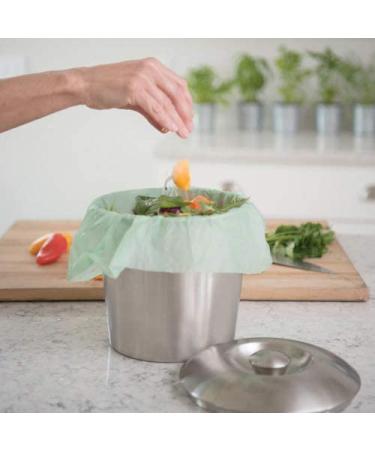 Hippo Sak Compostable Small Food Scrap Bags - 80 Count (Pack of 1) - Buy Online on SooperMarket.com