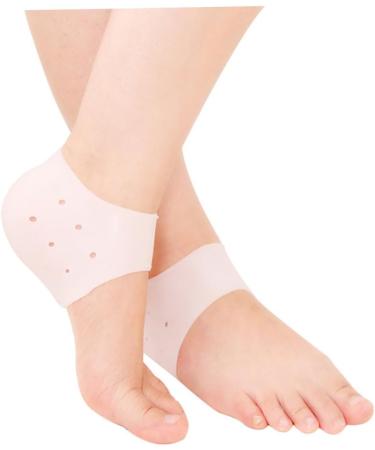 FOMIYES 5 Pairs Anti-Cracking Heel Socks Crack Heel Gel Socks Hydrating Socks High Heel Socks Vented Moisturizing Gel Heel Socks Silicone Protective Sleeve Foot Moisturizing Socks White - Buy Online on SooperMarket.com