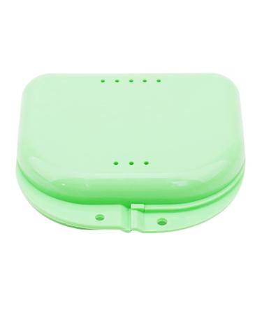 Denture Box Retainer Case Denture Storage Bath Box Denture Holder Box Cleaning Box Lightweight and Portable Cleaning Box with Filter (S Green) S Green