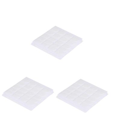 FRCOLOR 150 Sheets Nail Jelly Glue Stickers Fake Nail Stickers Nail Glue Stickers Nail Glue Tabs Stickers for Nails Nail Art False Nail Adhesive Stickers Removable White Nail Piece Whitex3pcs 6.2X6.2cmx3pcs