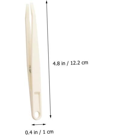 Stobok 12-Piece Flat Head Tweezers Set - Perfect for First Aid Trimming Nasal Hair and Eyelash Extensions - Pink Plastic Tweezers for Precision Use - Buy Online on SooperMarket.com