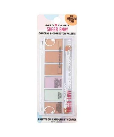 Hard Candy Sheer Envy Conceal & Corrector Palette 0942 Medium Tan 2 oz