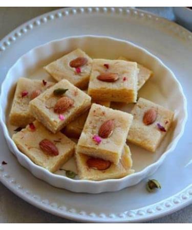 Almond Barfi 250g Indian Traditional Sweet Best Gift For All Occasions Raksha Bandhan Marriage Diwali Holi Ganesh Chaturthi Festival Treat For Family & Friends
