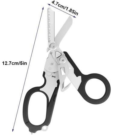 6-In-1 Raptor Emergency Shears Foldable Tool - Blue | Tactical Pliers & Scissors for Camping & Survival - Buy Online on SooperMarket.com